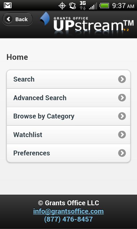 UPsteam Grants Intelligence