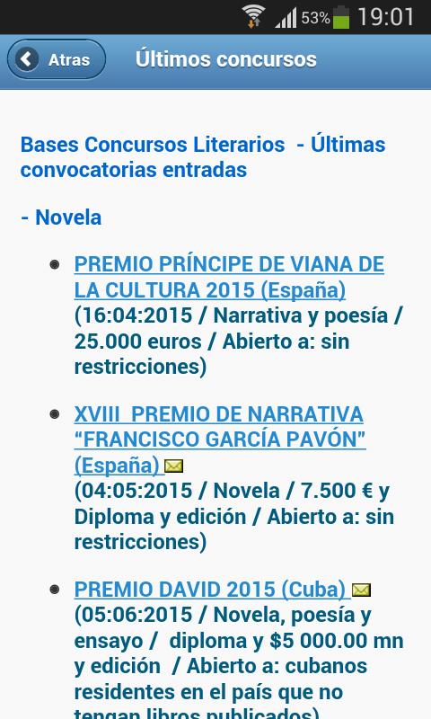 Concursos literarios