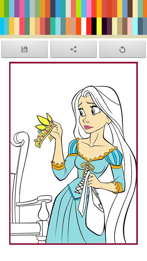Coloring Rapunzel Princess