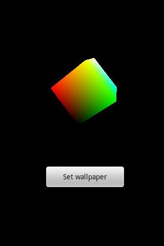 Live Wallpaper Bouncy GLCube