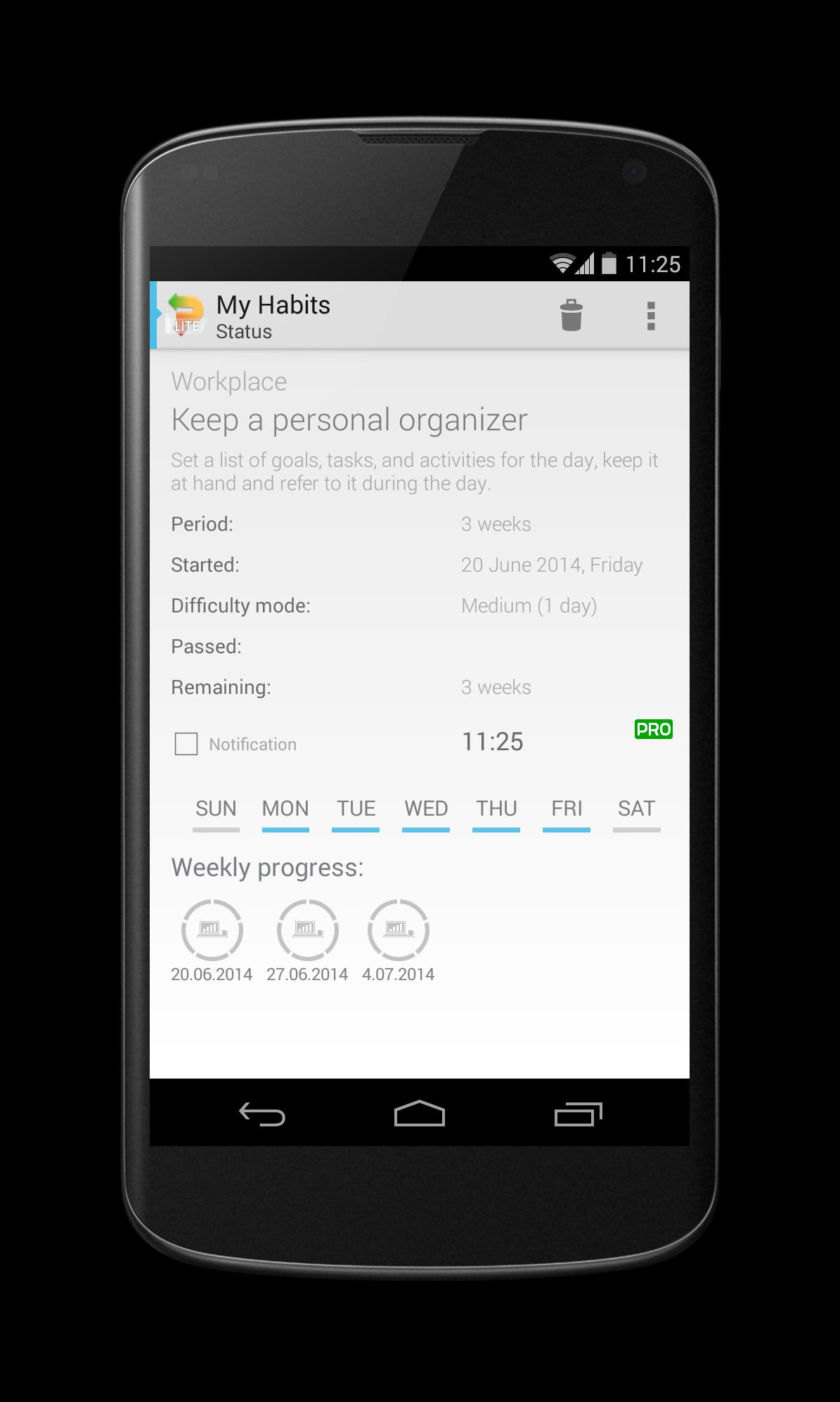 Habitizer. Productivity Habits