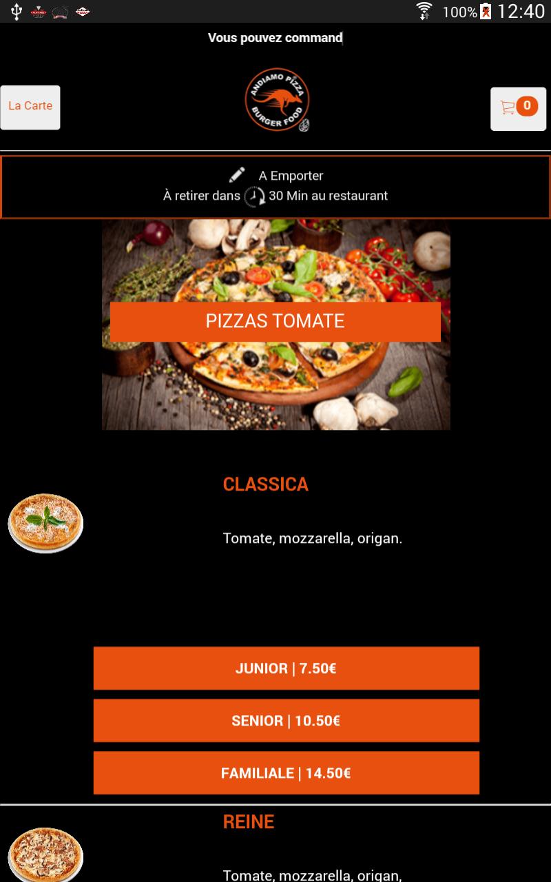 Andiamo pizza Maison Alfort