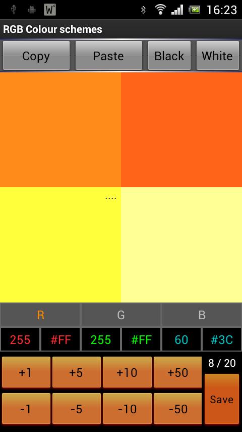 RGB Demo Color schemes