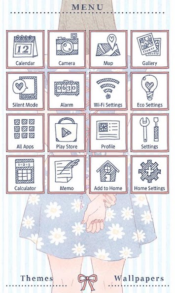 Cute Theme-Summer Lady-