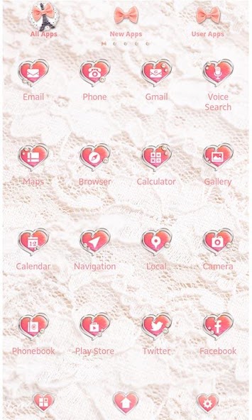 Cute Theme-Girly Eiffel Tower-