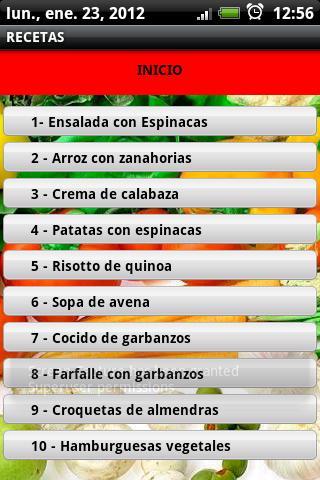 Recetas Vegetarianas