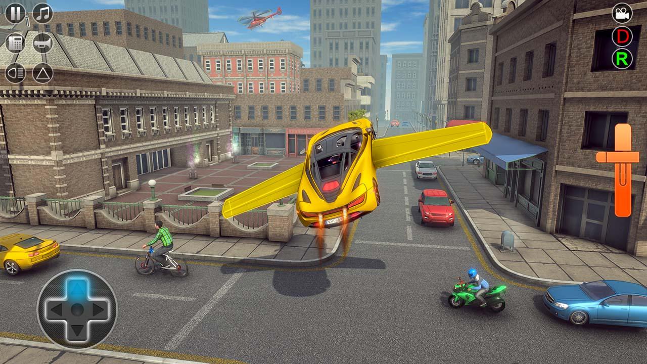 Flying Car Rescue Game 3D