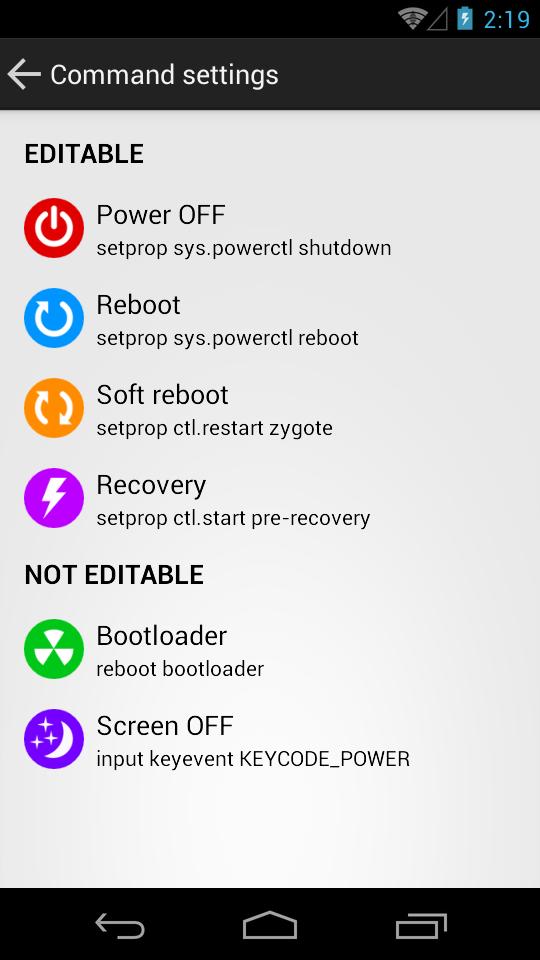 Power Menu (ROOT)