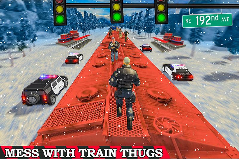 Super Police Hero Gangster Chase Train