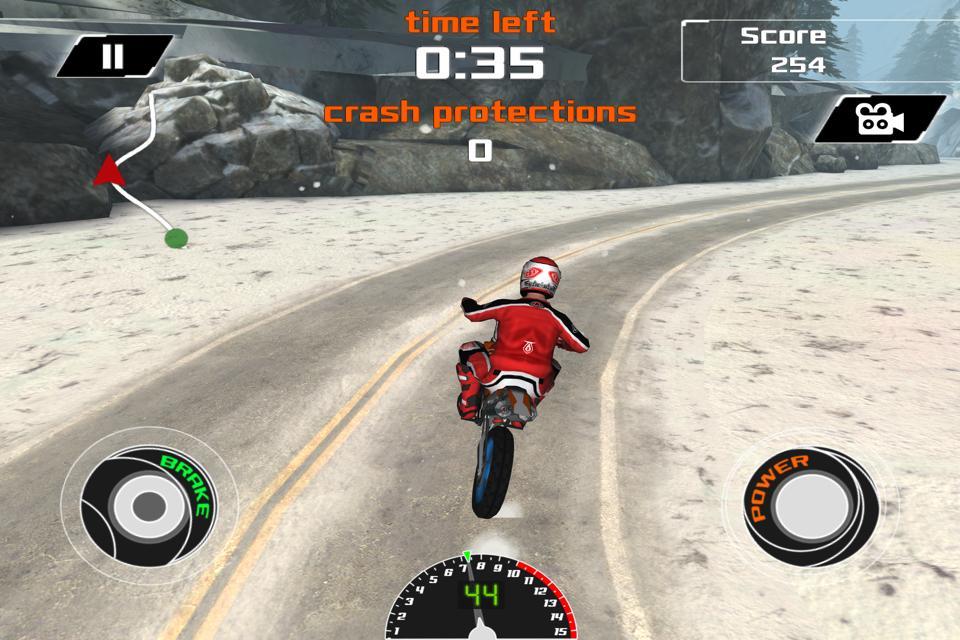 3D Motocross Snow Bike Racing