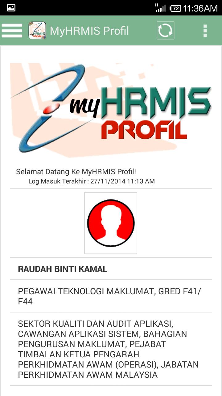 MyHRMIS Profil