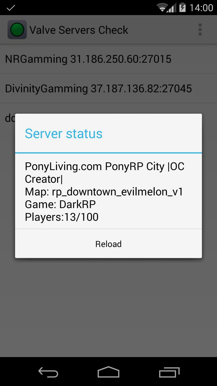Gmod/CS/TF2 servers status