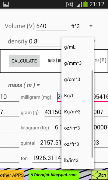 Density Calculator