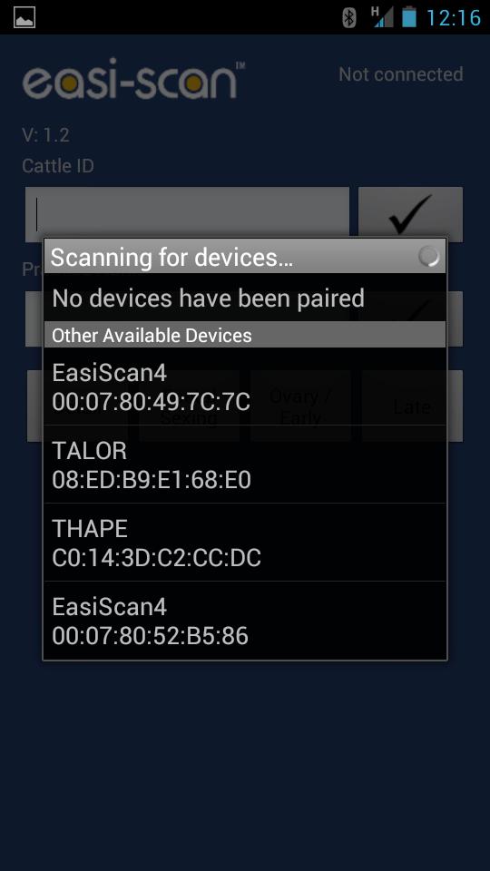 Easi-Scan Bluetooth Control