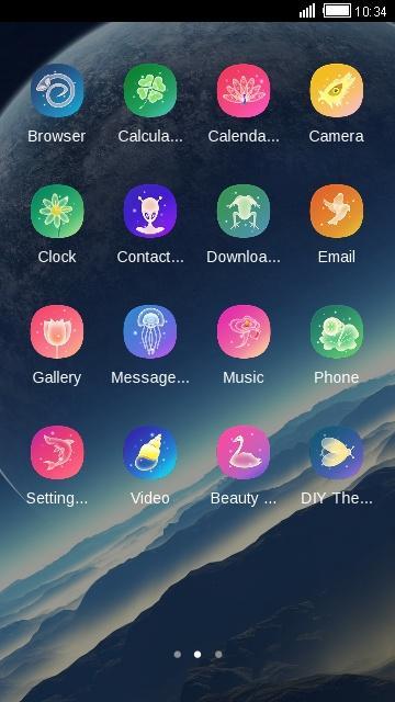 Secret Sky C Launcher Theme