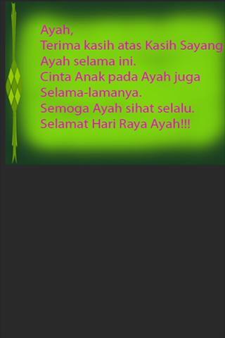 Raya Greeting Kata Kata Manis