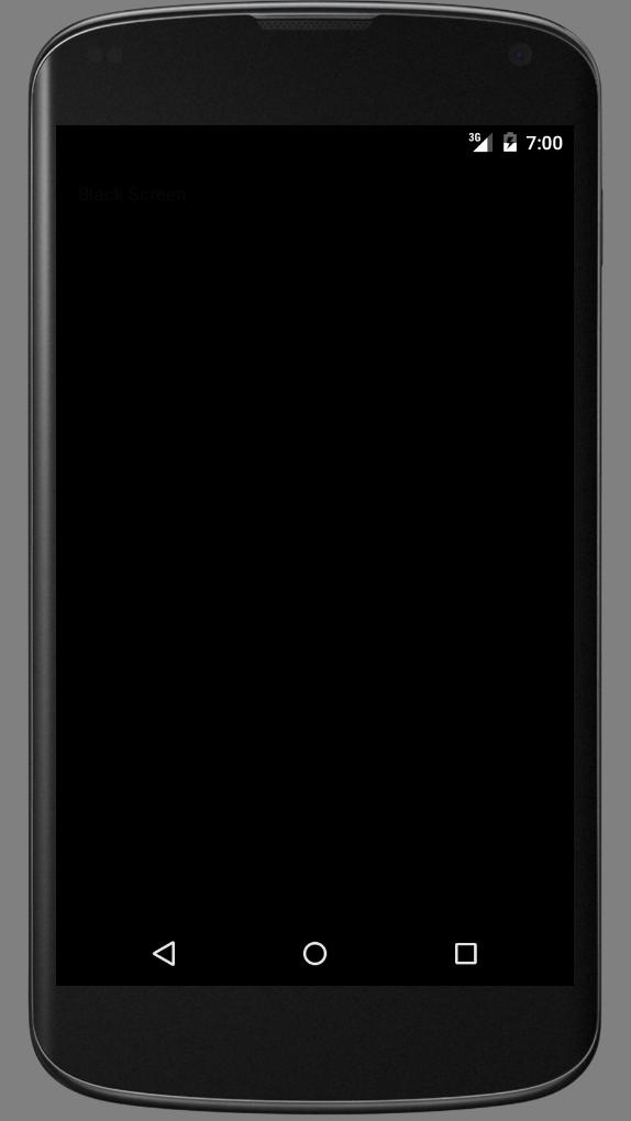 Simple Black Screen