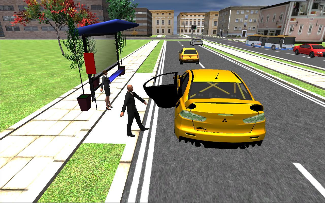 Big City Taxi Drive Simulation