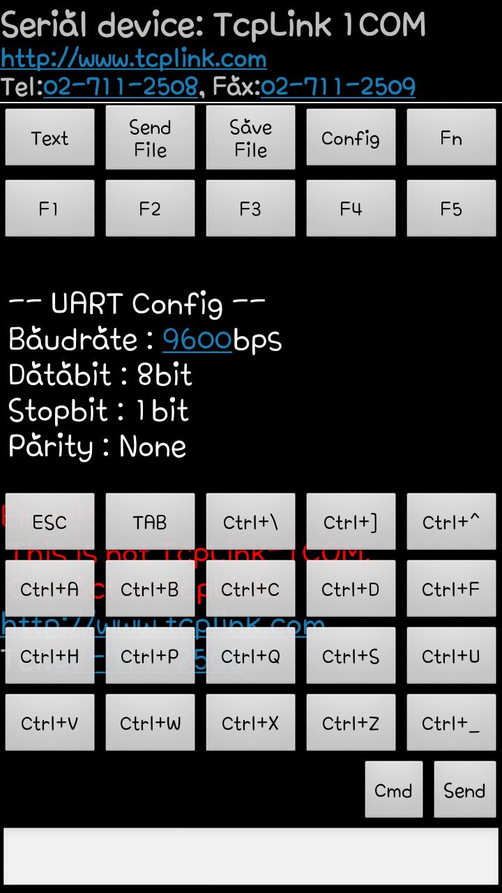 TCPLINK microUSB-1COM terminal
