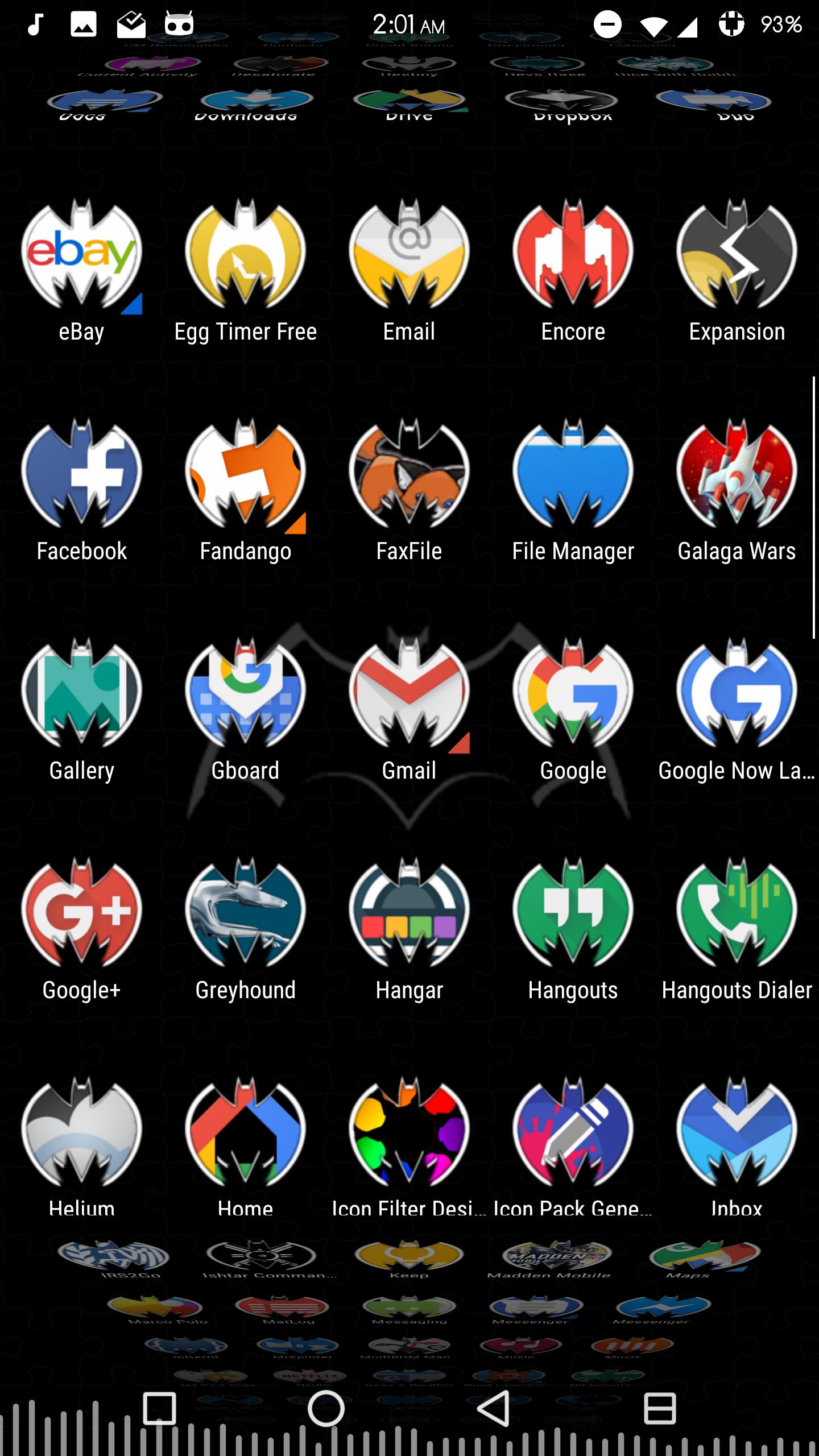 Batcons Launcher Icon Skins