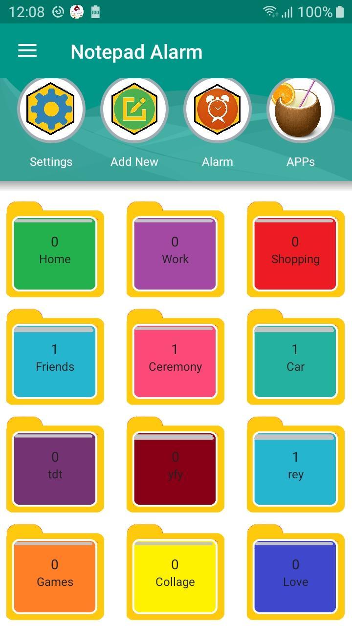 Notepad  Alarm Reminder