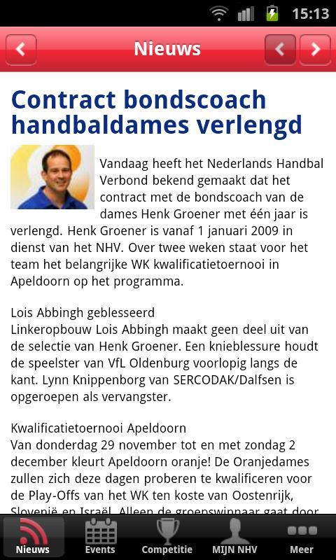 Handbal.nl competitie