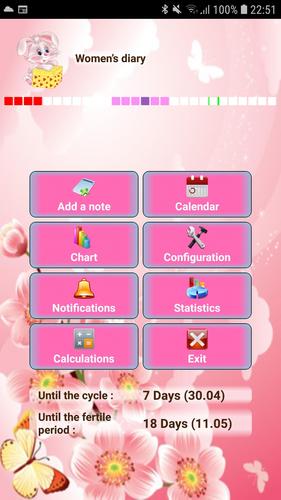 Woman diary (calendar)
