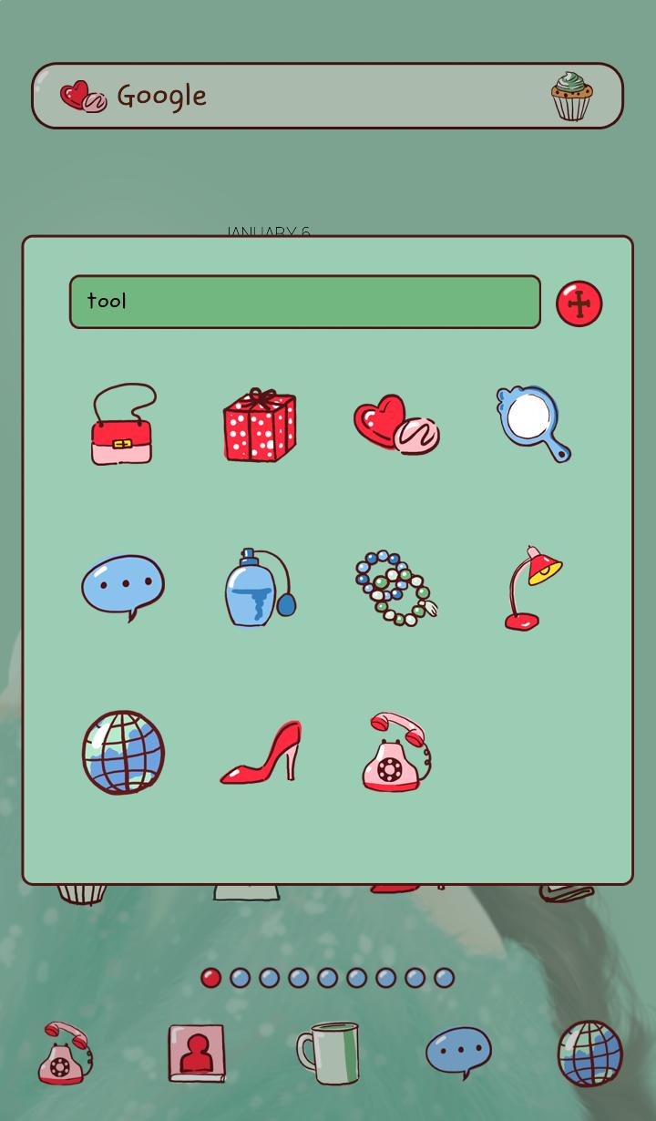 lovely girl warm dodol theme