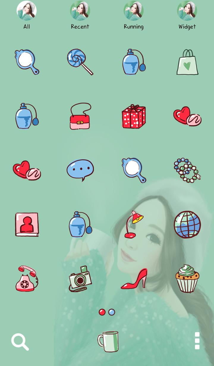 lovely girl warm dodol theme