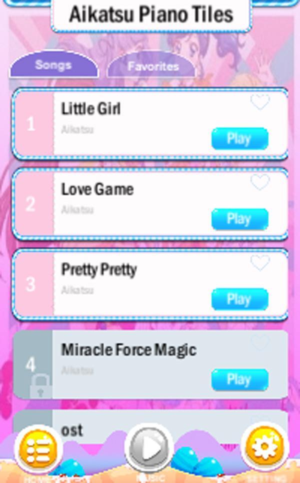 Aikatsu Piano Tiles