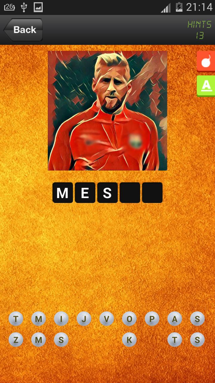 Football Player Quiz Soccer