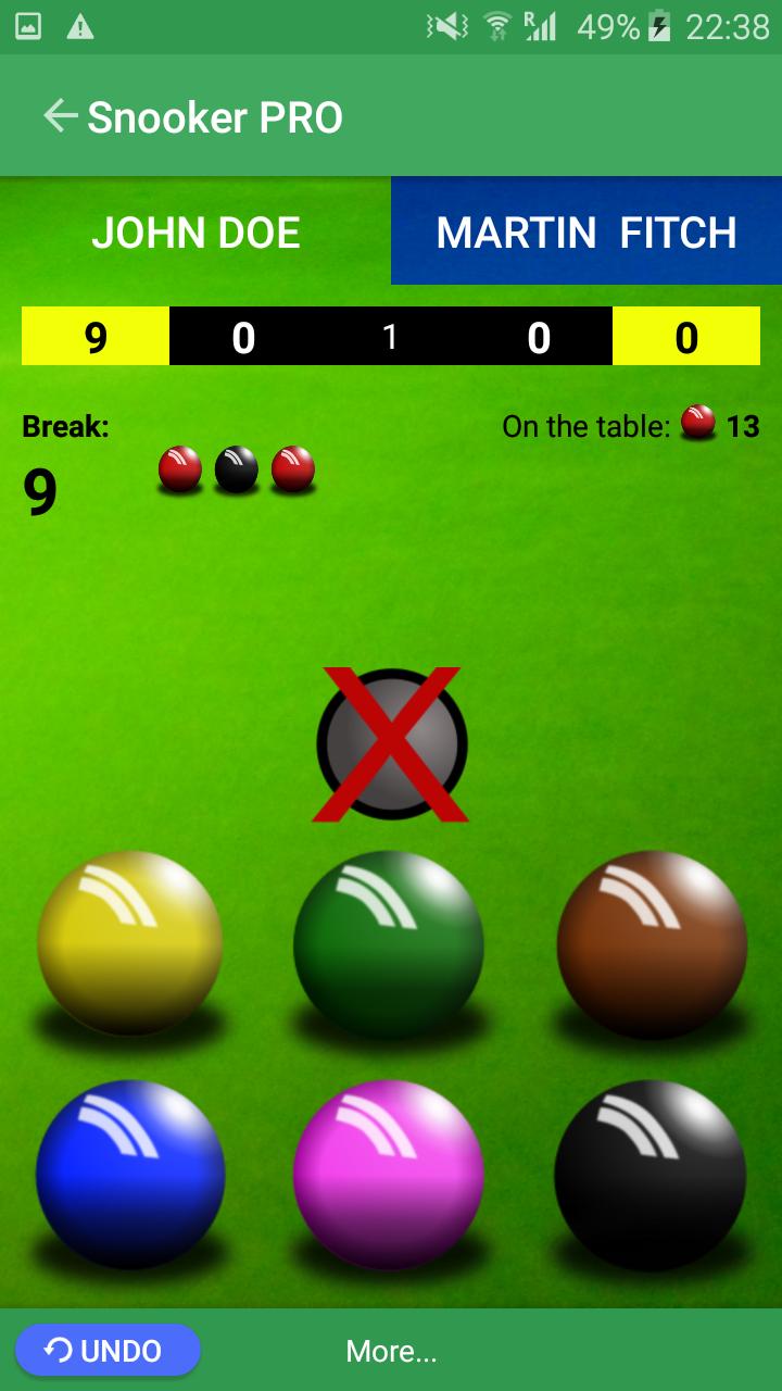 Snooker Score Counter