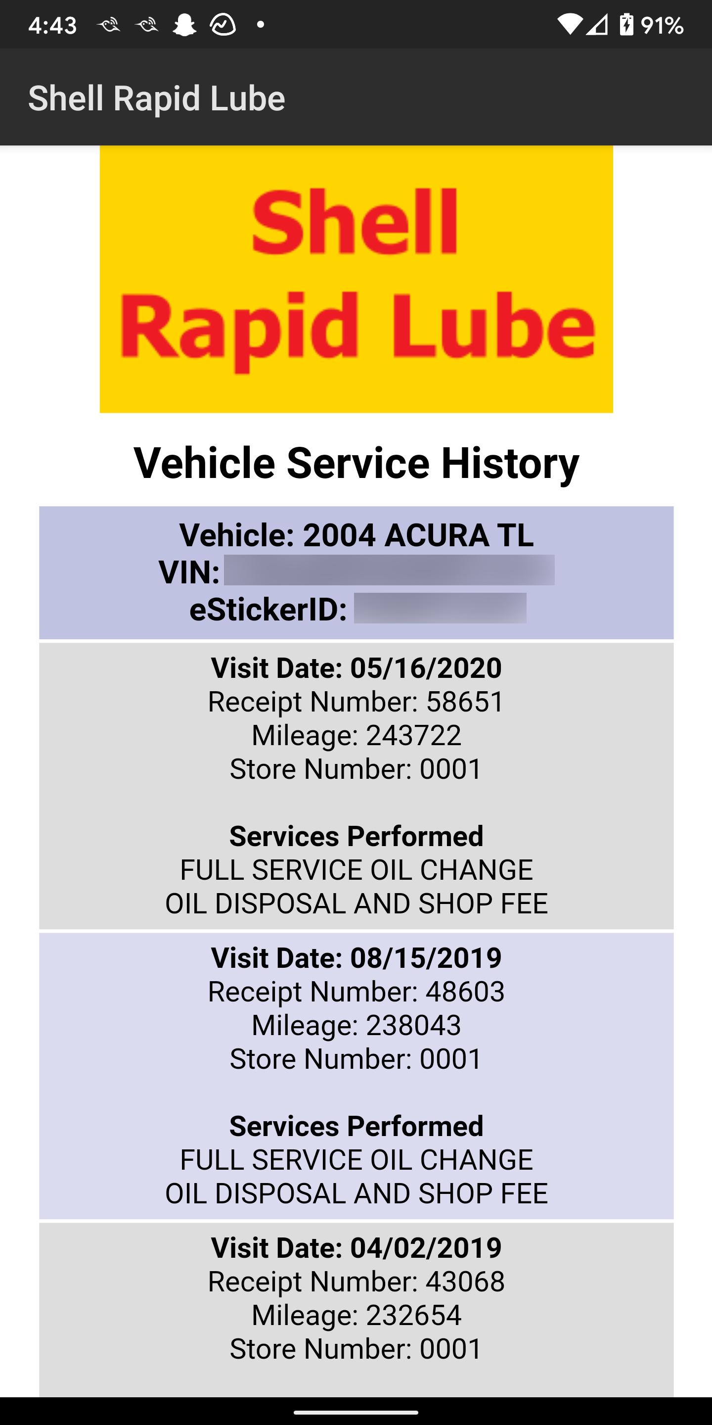 Fort Mill Shell Rapid Lube