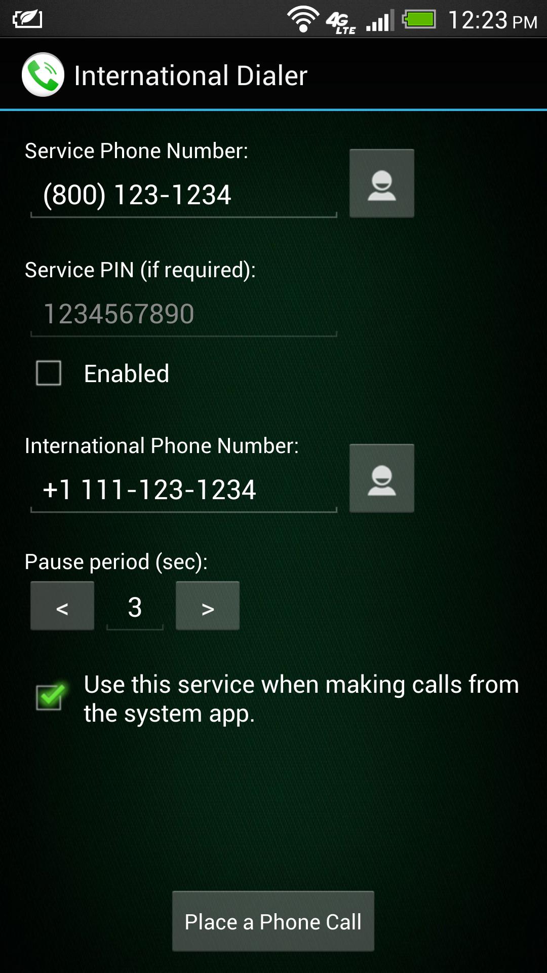 International Dialer