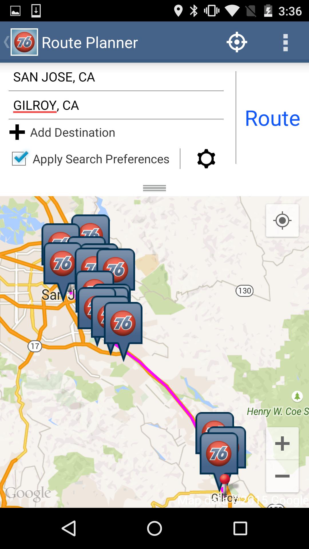 76 Gas Station Finder