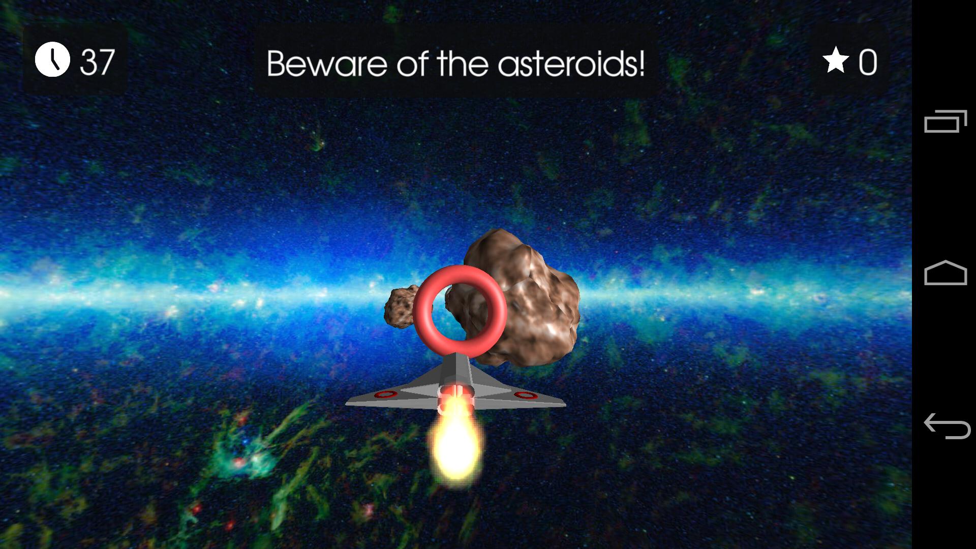 FLY through outer space!