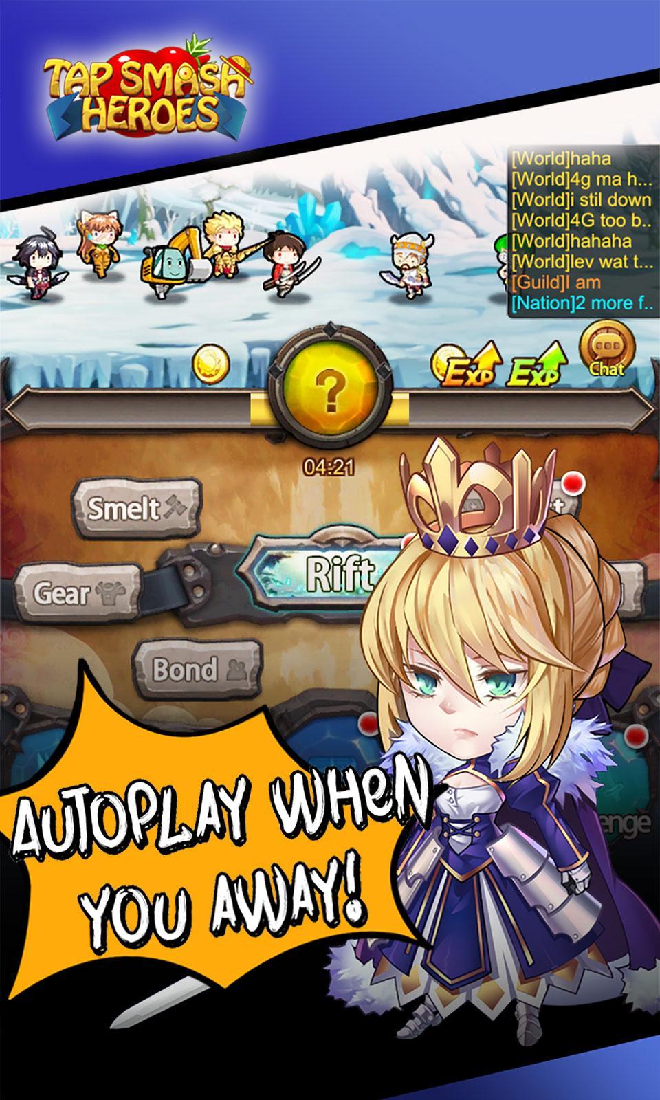 Tap Smash Heroes: Idle RPG Game