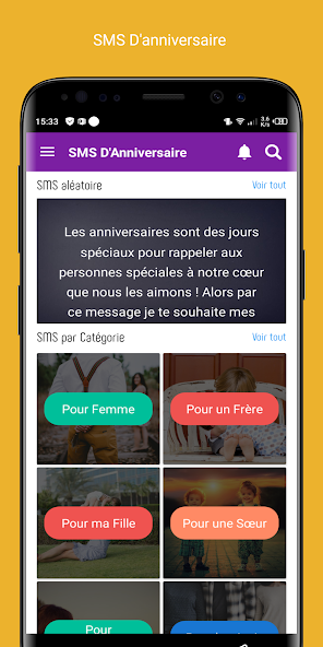 SMS Anniversaire 2025