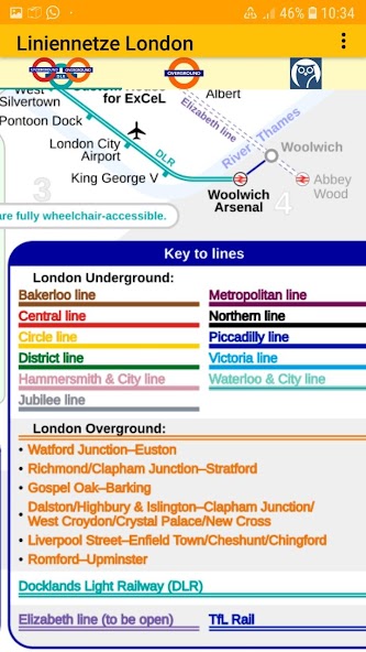 London Linenetwork Subway Map
