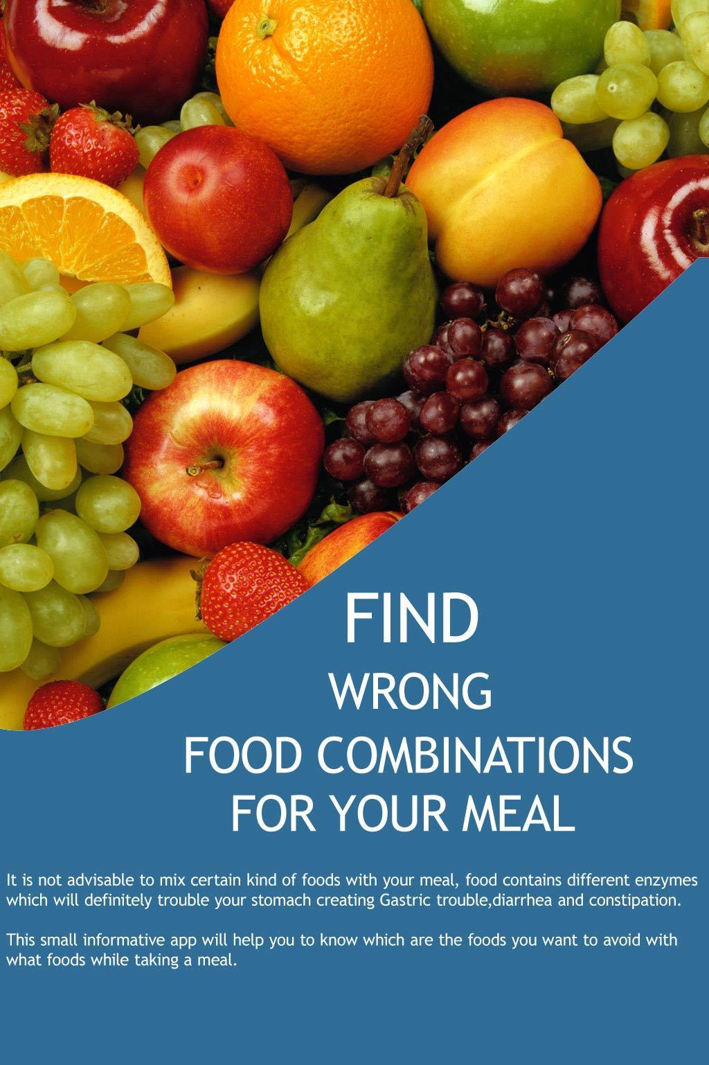 Find Wrong Food Combinations