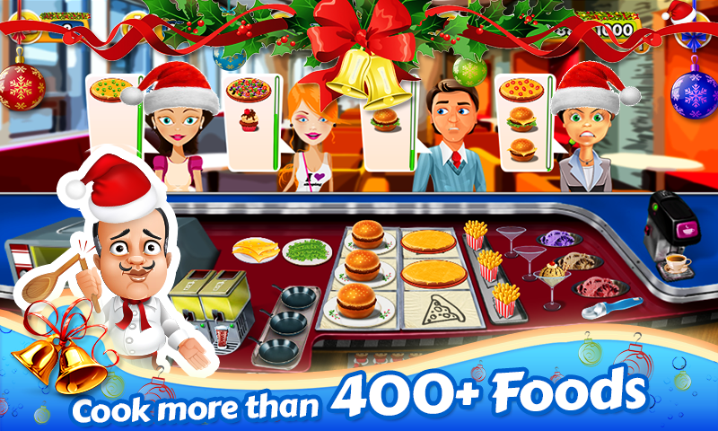 Santa Restaurant Cooking Game