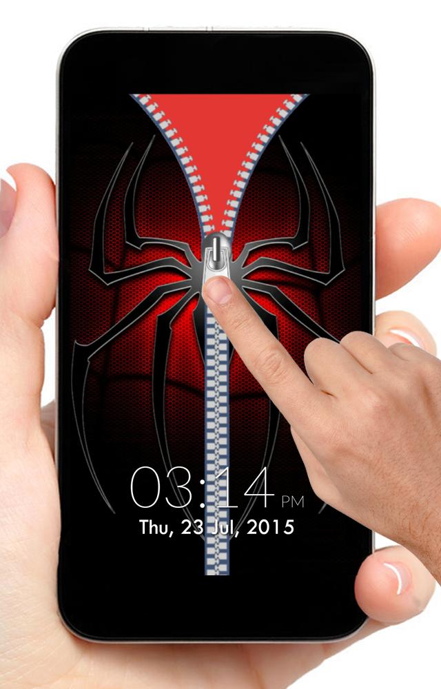Spidey Zipper Screen Lock