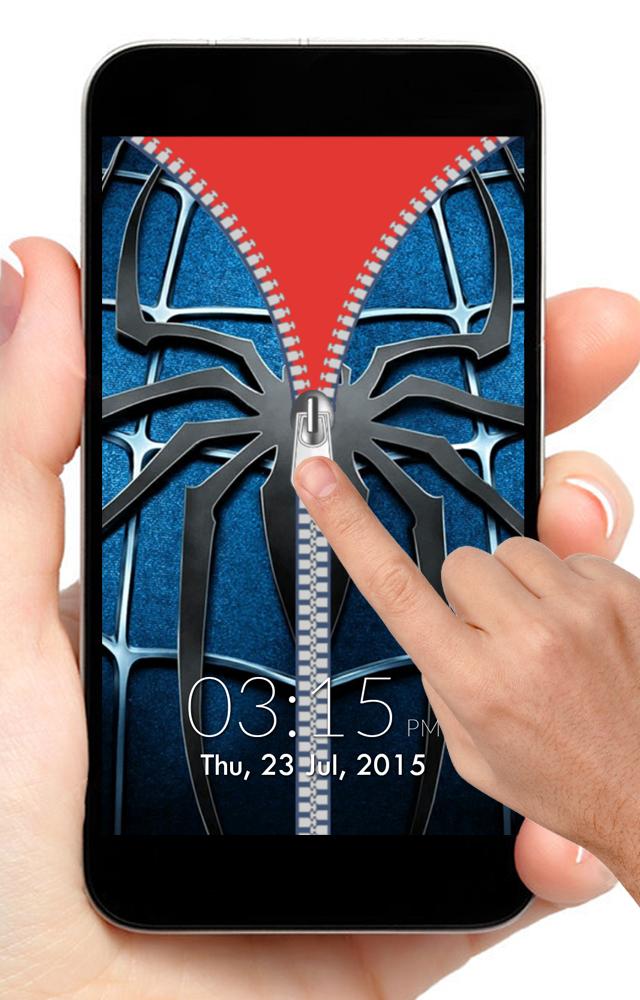 Spidey Zipper Screen Lock