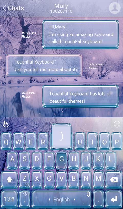 TouchPal Freeze Keyboard Theme