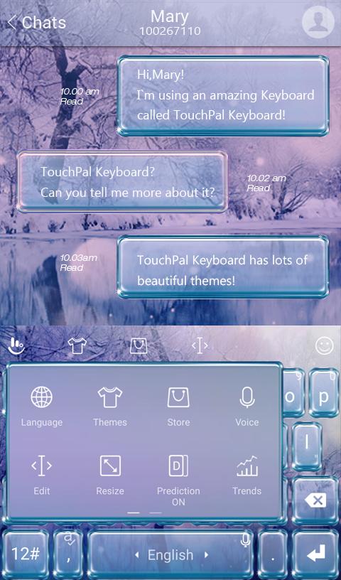TouchPal Freeze Keyboard Theme