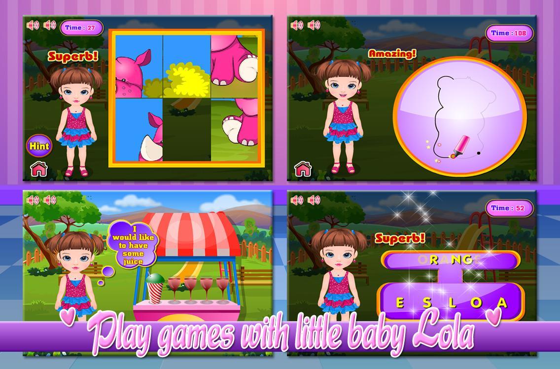 Baby Lola Sick - Mini Games