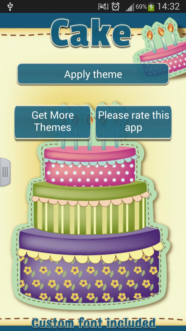 GO SMS Cake Theme