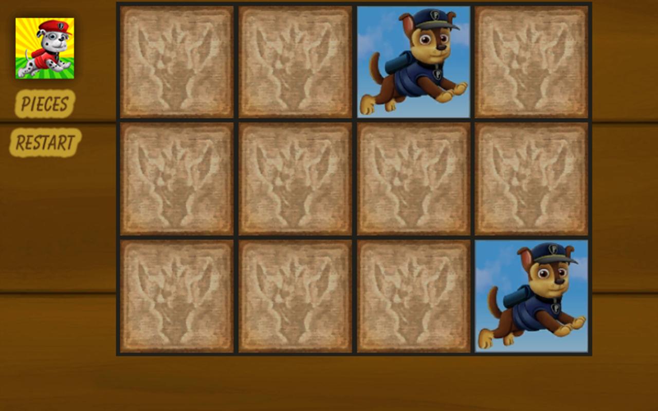 Paw Puppy Memory Game