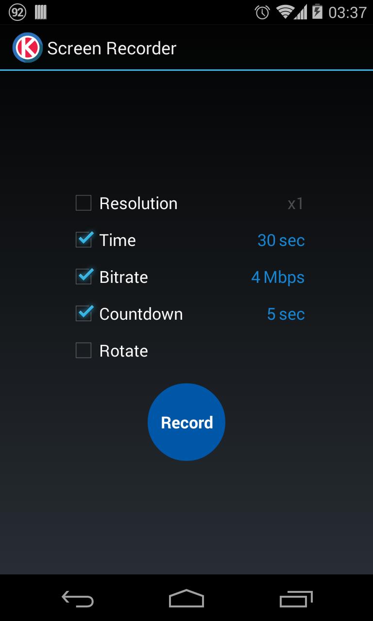 Screen Recorder for KitKat