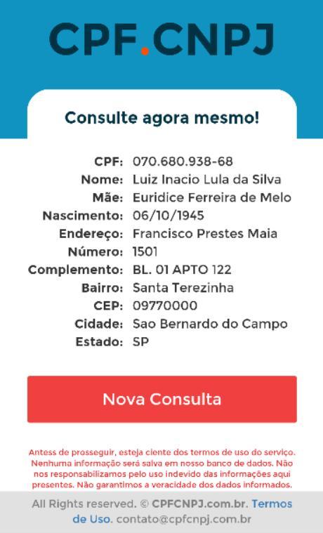 Consultar CPF